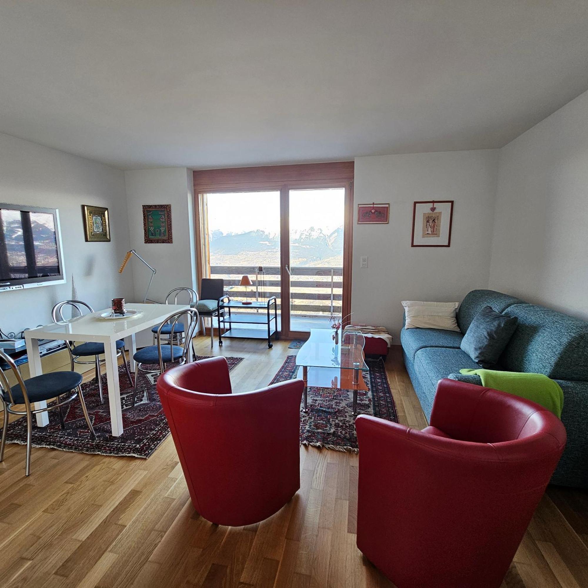 Appartement Meuble A Louer A Nax Buitenkant foto