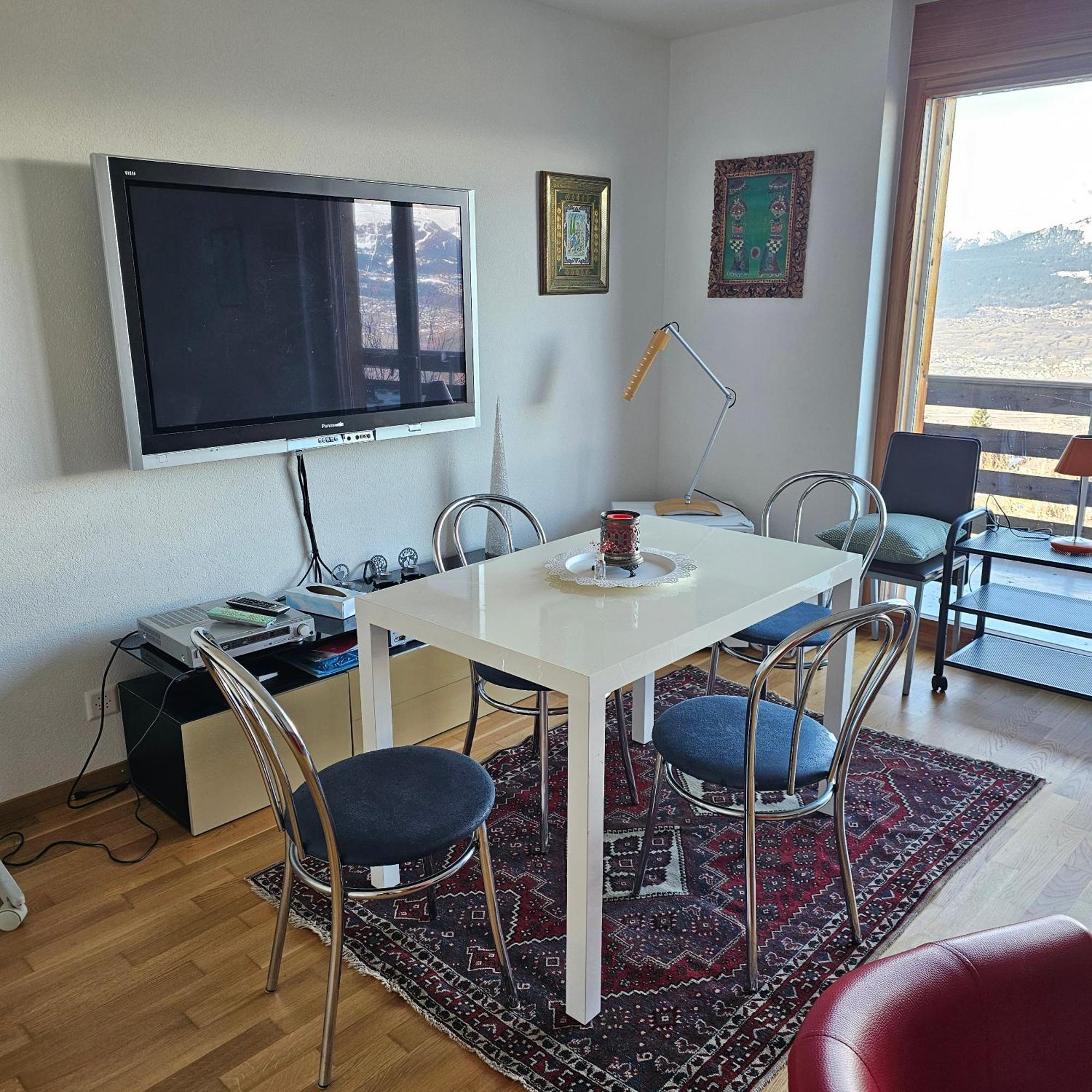 Appartement Meuble A Louer A Nax Buitenkant foto